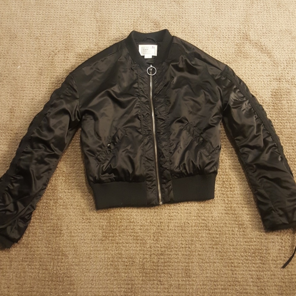 Satin bomber jacket